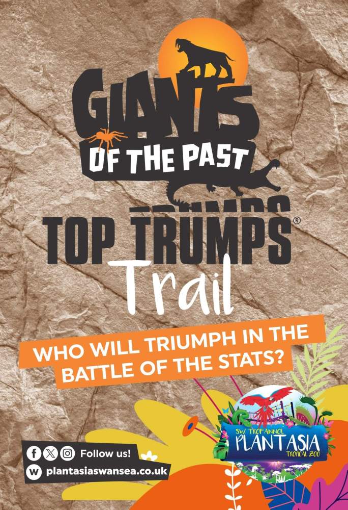 a close up of a Giants of the Past v Top Trumps trail